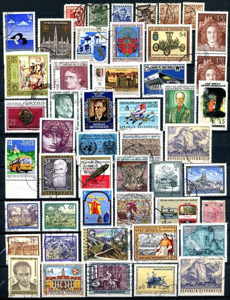 Австрия, Набор почтовых марок 49 шт.