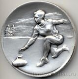 1974г. США. Медаль Чемпионата по Кёрлингу